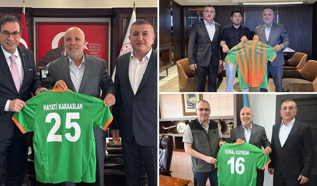 Alanyaspor yönetiminden "Hayırlı Olsun" ziyaretleri ve forma takdimi