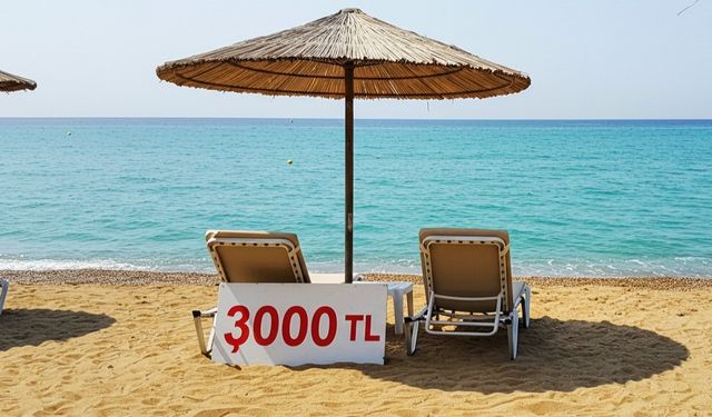 Şezlong için 3 bin lira istediler! Alanya’dan da büyük tepki var