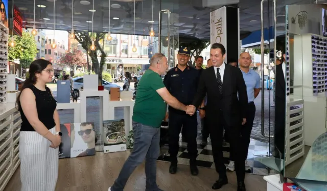 Kaymakam Öztürk'ten bağış çağrısı ve esnaf ziyareti