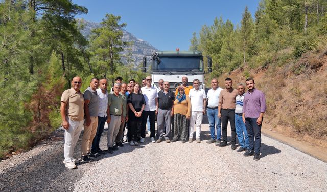 Alanya’da o yol 9 mahalleye hizmet verecek