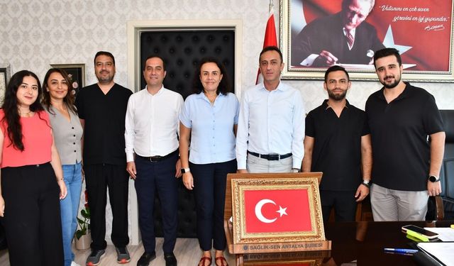 Sağlık-Sen'den Alanya’da başhekim ziyareti