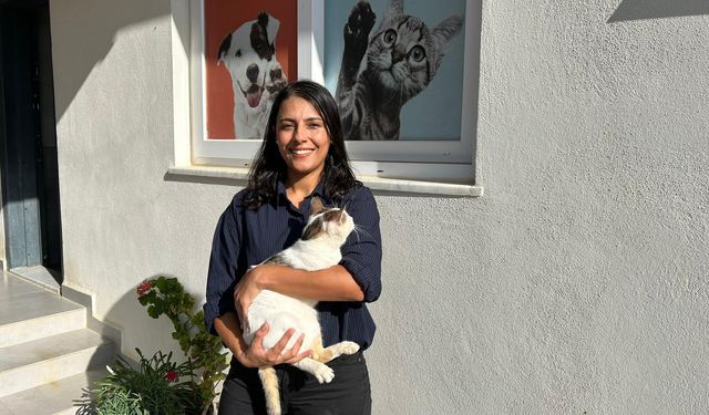 Domuz kapanına sıkışan kedi hayata tutundu