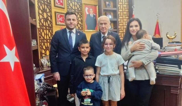 Genç işadamı Selçuk Güven Ülker’den, Devlet Bahçeli’ye anlamlı ziyaret