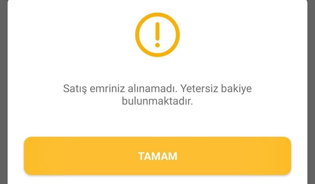 Bakiye yetersizliği ilk defa işe yaradı!