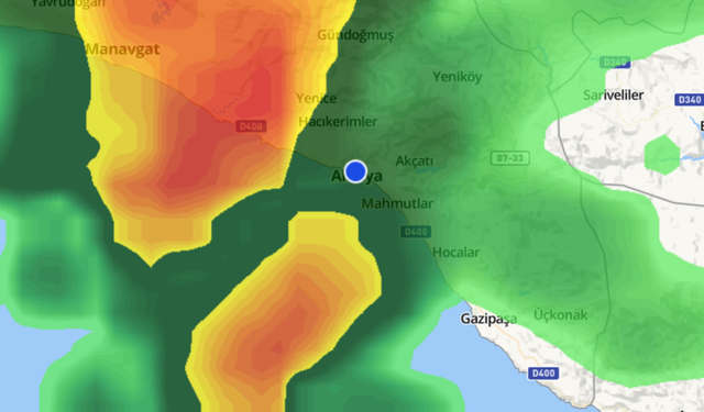SON DAKİKA! Alanya’ya şiddetli fırtına ve sağanak yaklaşıyor
