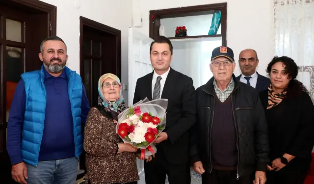 Kaymakam Öztürk’ten Kıbrıs Gazisi Özsoy’a ziyaret