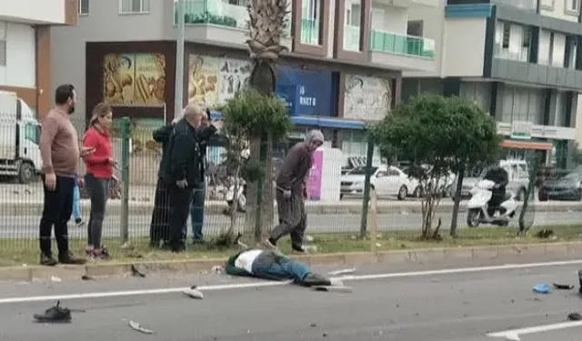 Komşuda akülü motosiklet sürücüsü ağır yaralı