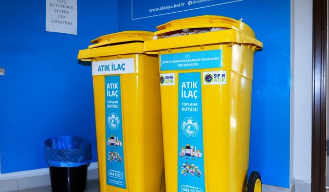 Alanya'nın ilaçları geri dönüşüme: Tam 719 kilo!