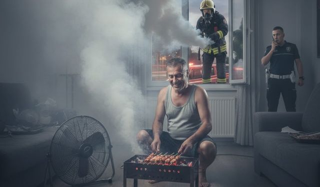 Manavgat’ta "Pes" dedirten olay: Yangın sanıldı, mangal çıktı!