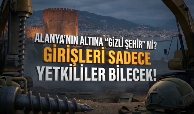 Alanya’nın altında ne saklanıyor? Girişleri sır gibi gizlenecek