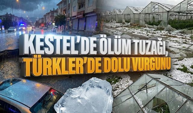 Alanya'da bilanço! Görünmez çukur kuryeyi yuttu, seralar buz kesti