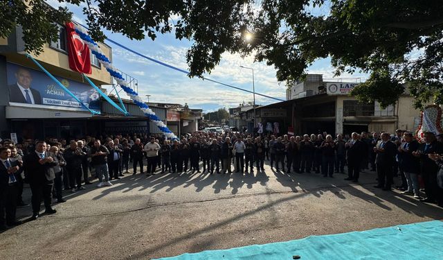 Ali Rıza Açman, seçim ofisini törenle açtı