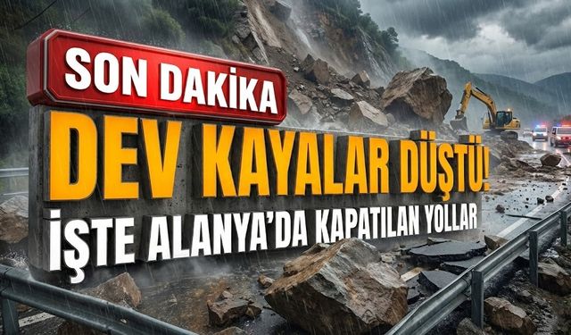 SON DAKİKA! Alanya’da ulaşım felç: 3 ana damar birden kesildi!