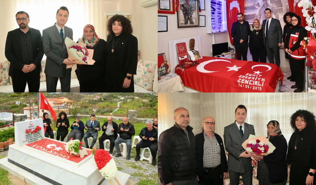 Alanya’da şehit ailelerine bayram vefası