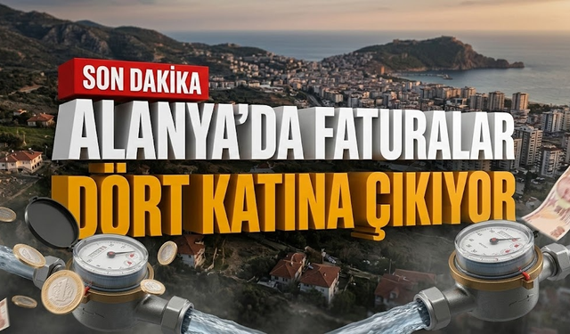 İndirim bitti! Alanya’da faturalar dört katına çıkıyor