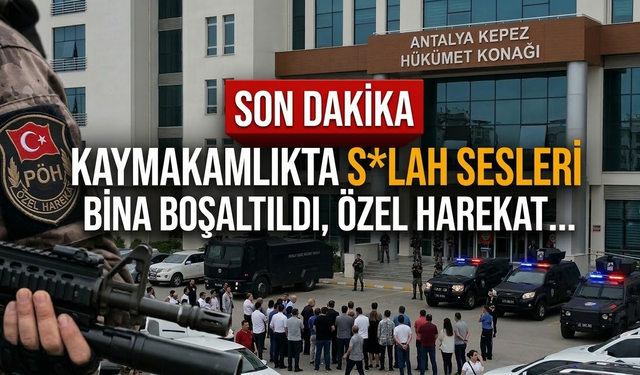 SON DAKİKA! Kaymakamlıkta s*lah sesleri: Bina boşaltıldı, özel harekat…