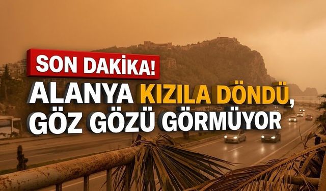 SON DAKİKA! Türkiye’nin en kirlisi biziz! Alanya kızıla döndü, göz gözü görmüyor