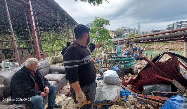 Dev temizlik başladı! Dim Çayı’nda selin izleri siliniyor
