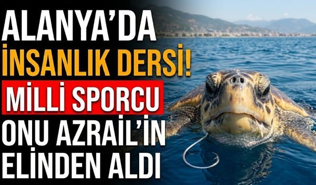 Alanya’da insanlık dersi! Milli sporcu onu Azrail’in elinden aldı