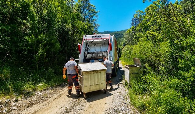 Alanya’da 9 günde 10 bin 578 ton atık toplandı