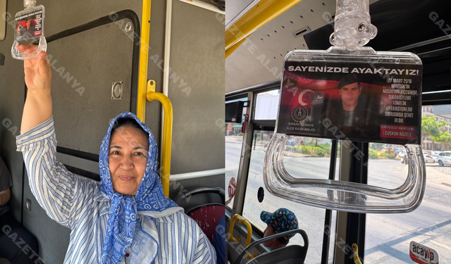 Alanya’da duygu dolu anlar: Şehit kardeşi gözyaşlarını tutamadı