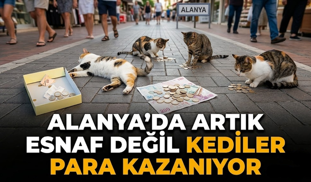Köşeyi döndüler: Alanya’da esnaf değil, kediler kazanıyor