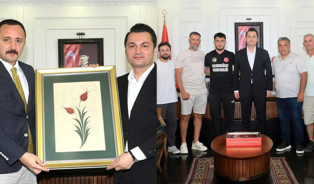 Kaymakam Öztürk’ün yoğun mesaisi: Şampiyona destek, başsavcıya veda