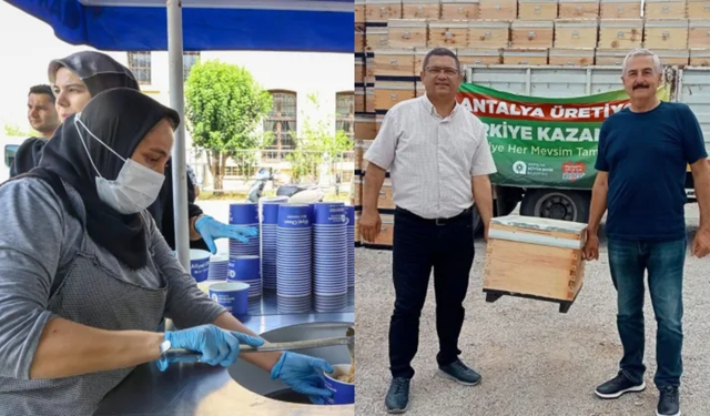 Alanya’da aşure bereketi ve arıcılığa destek