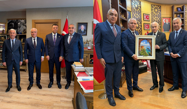 Başkan Erdem, Alanya dosyasını Bahçeli’ye sundu