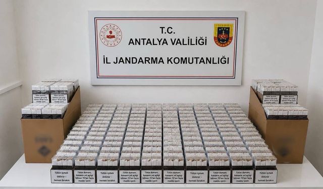 Alanya’da binlerce dolu makaron ele geçirildi