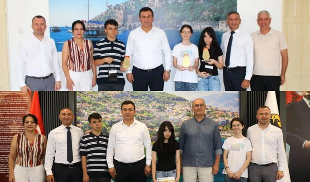 Alanya'nın eğitim şampiyonlarından gurur veren ziyaretler