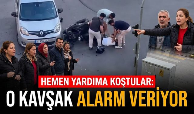 Hemen yardıma koştular: O kavşak alarm veriyor