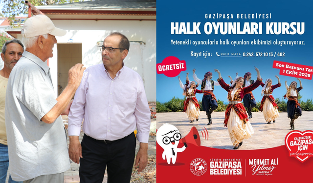Gazipaşa’da hem festival hem de kurs zamanı