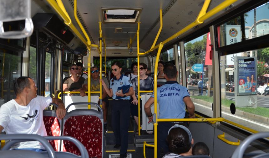Alanya'da konforlu ulaşım için denetimler yoğunlaştı