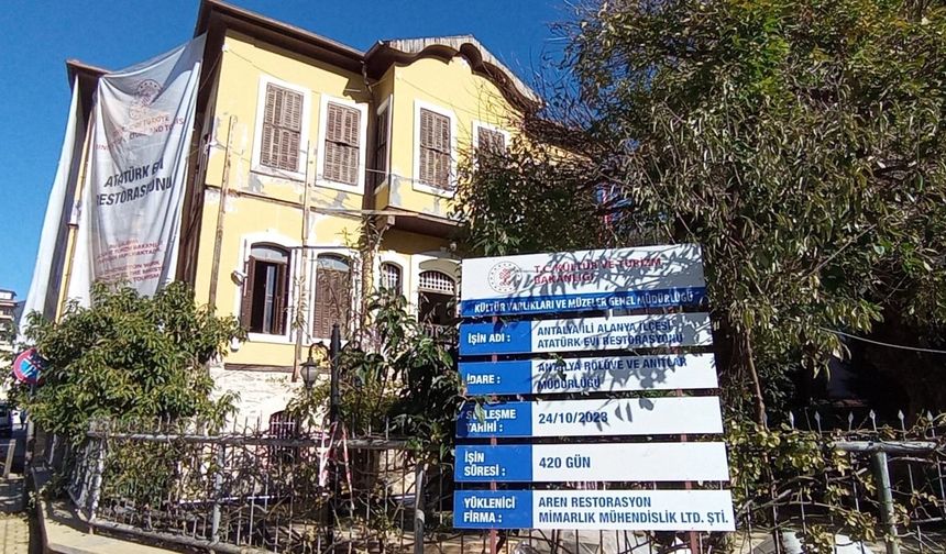 Alanya Atatürk Evi, yarın ziyarete açılıyor