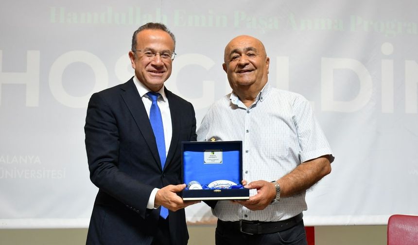 Hamdullah Emin Paşa, Alanya Üniversitesi’nde anıldı
