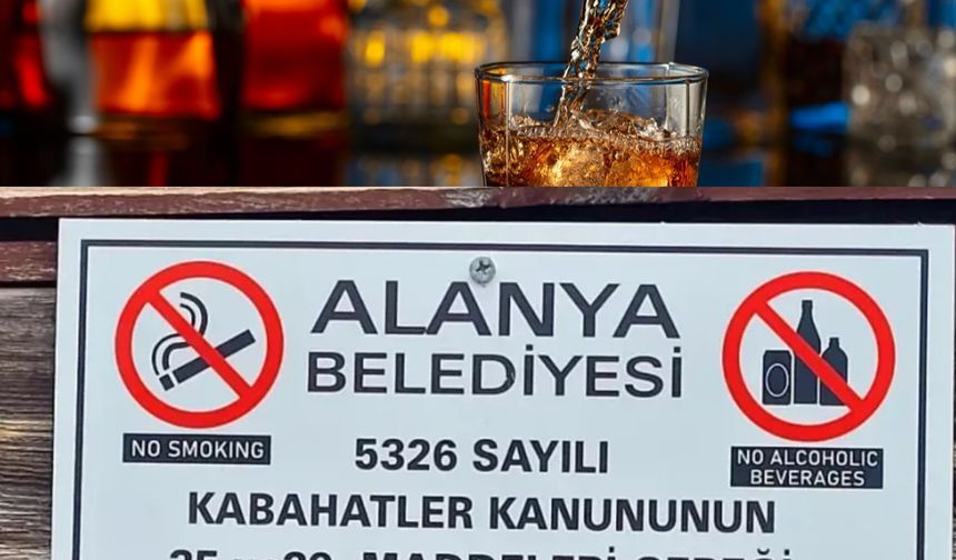 Alanya'da parklarda alkol alana büyük ceza