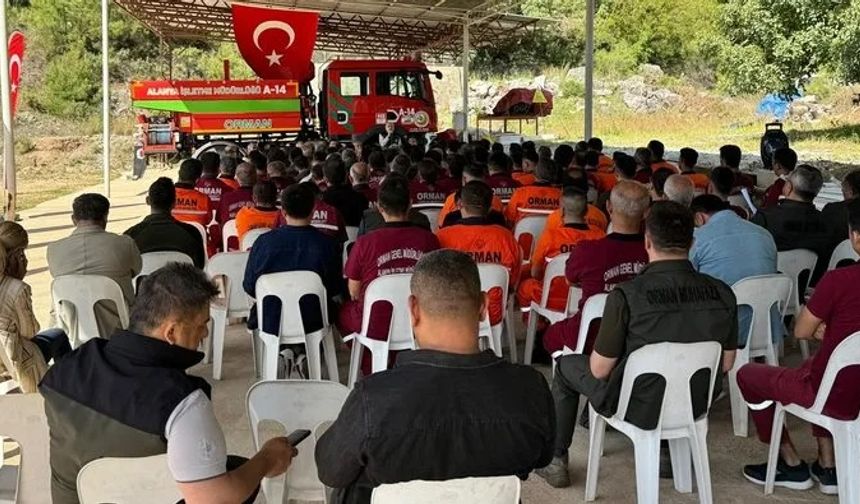 Yangınla mücadele hazırlıkları tüm hızıyla sürüyor