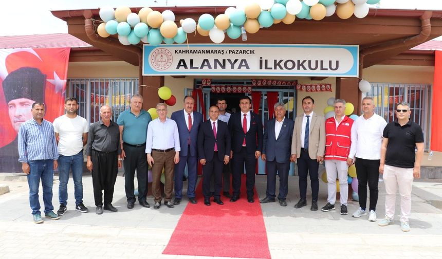Alanya İlkokulu Pazarcık'ta açıldı