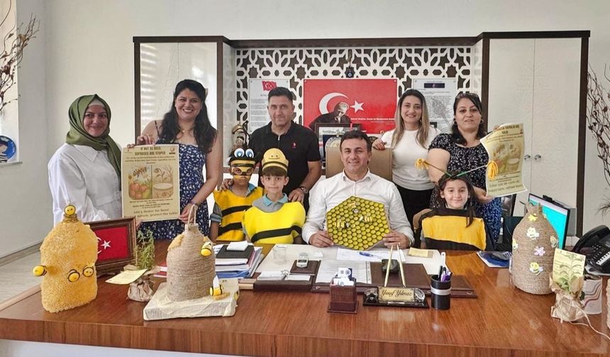 Alanya'da öğrencilerden arı farkındalığı projesi