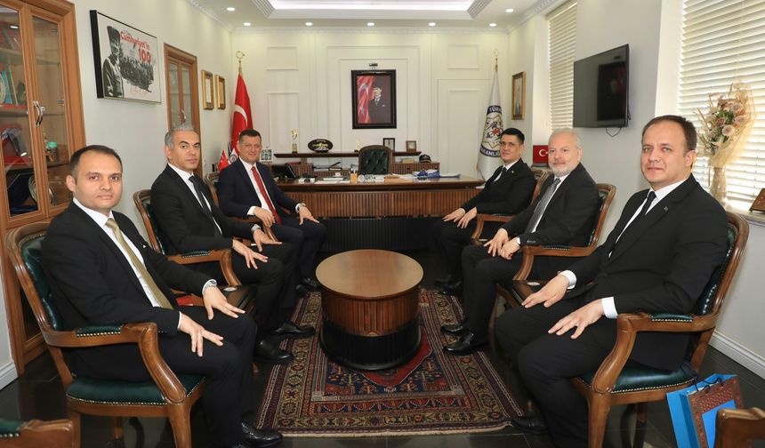 Büyükelçi ve rektörden kaymakam Ürkmezer’e ziyaret