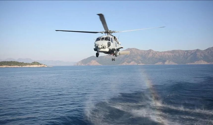 Antalya açıklarında acil iniş! 4 personel sağ kurtarıldı
