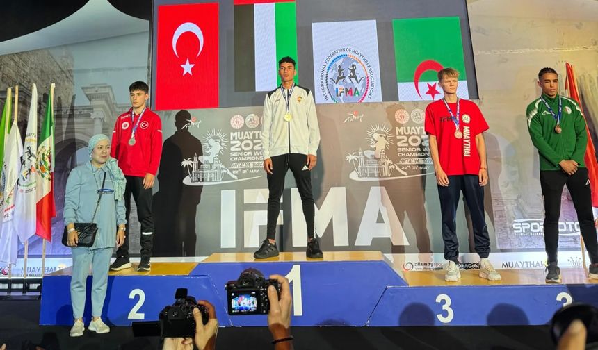 Alanya’yı temsil etti, Dünya Şampiyonası’nda ikinci oldu
