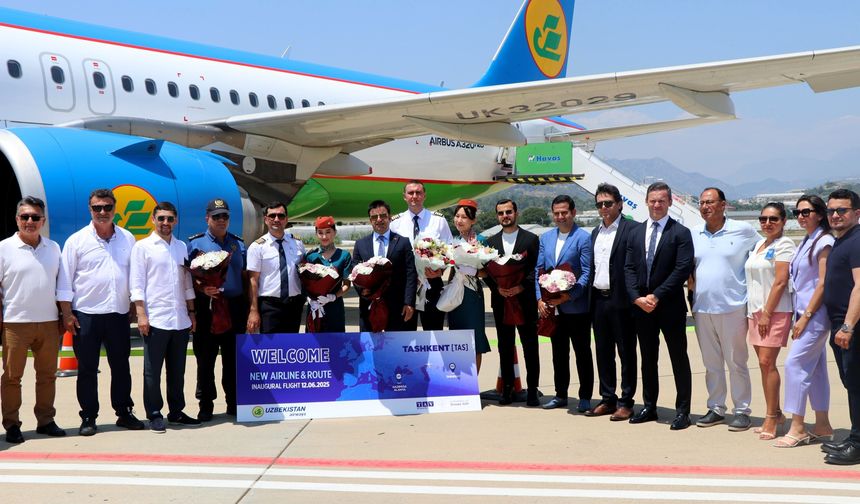 Özbekistan’dan GZP Alanya’ya tarihi uçuş
