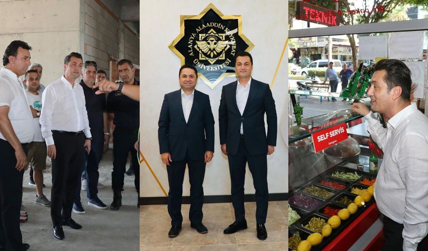 Kaymakam Öztürk'ten esnaf ziyareti, iade-i ziyaret ve inşaat incelemesi