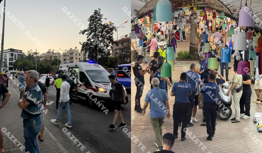 SON DAKİKA! Alanya Cuma Pazarı'nda bıçaklı ve sopalı kavga: 4 yaralı
