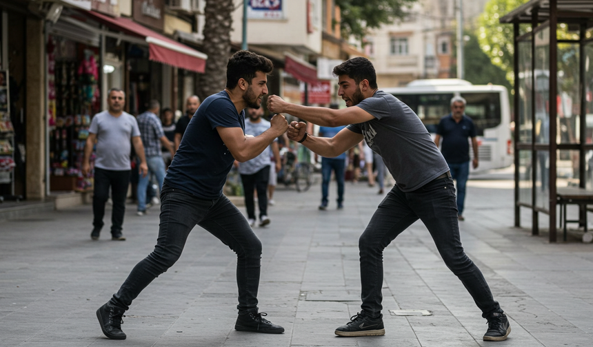 Alanya merkezde b*çaklı kavga paniği