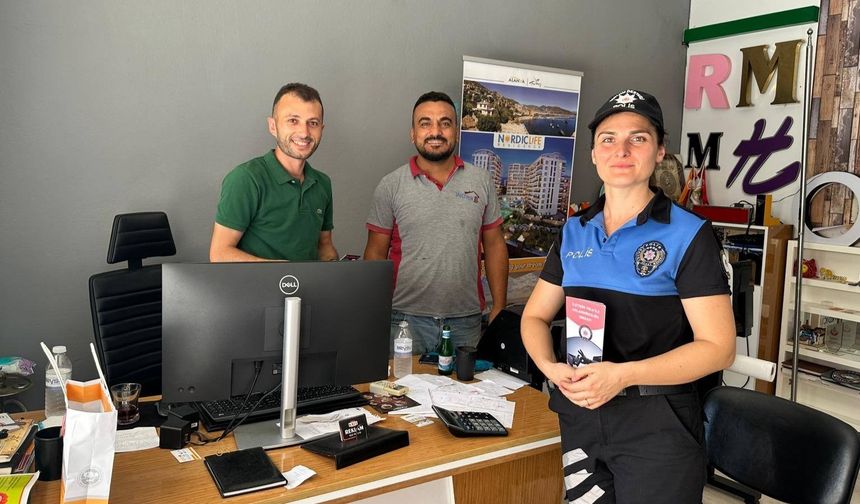 Alanya polisi kimse 'Oltaya gelmesin' diye uğraşıyor