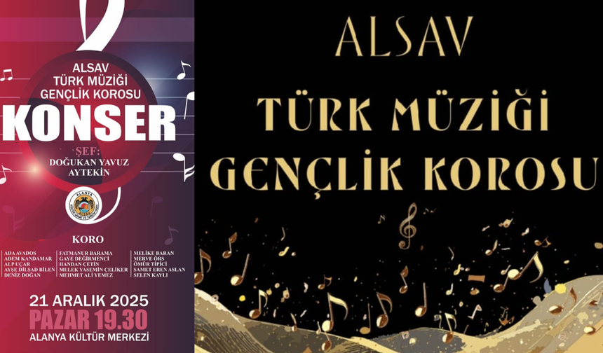 ALSAV’dan Alanya tarihinde bir ilk: Gençlik Korosu sahneye çıkıyor