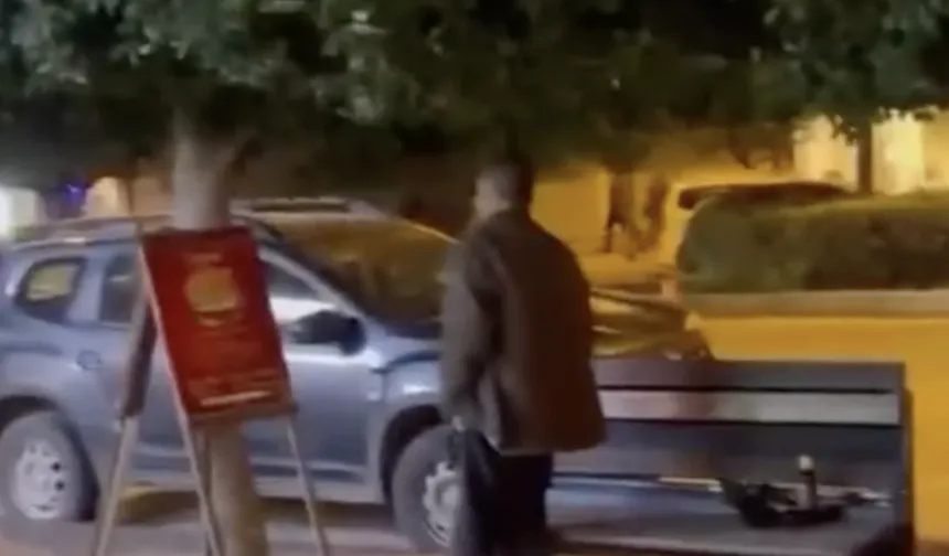 Alanya’da kimseyi takmadı, kaldırıma işeyip rahatladı